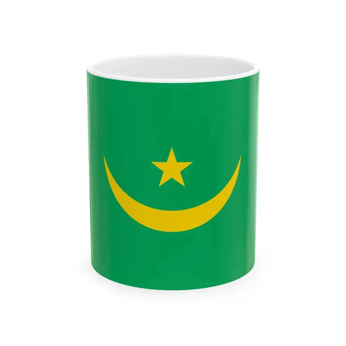 Flag of Mauritania 1959-2017 type 4 (Mauritania) White Coffee Mug 11oz - Go Mug Yourself