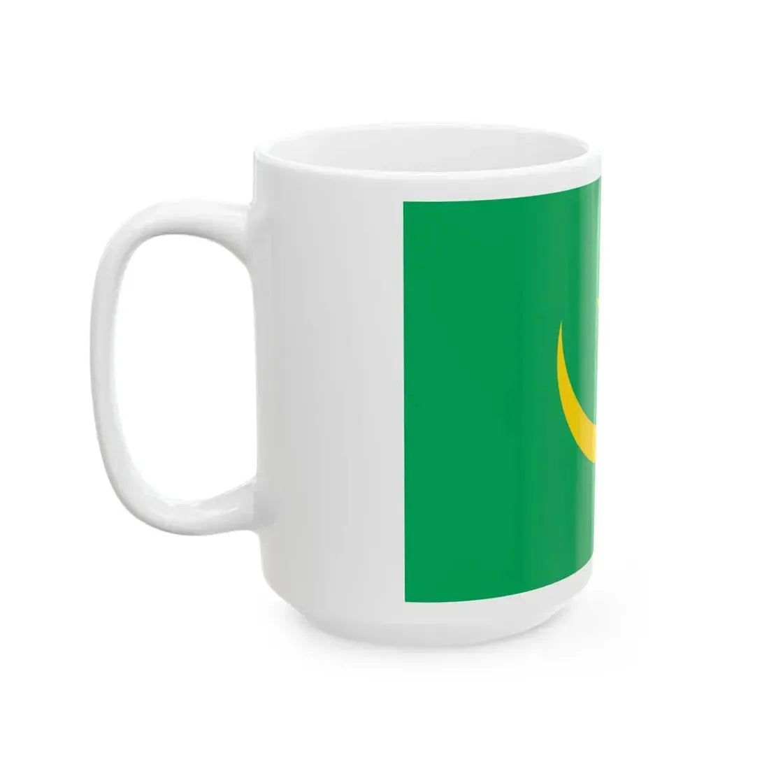 Flag of Mauritania 1960-2017 light (Mauritania) White Coffee Mug - Go Mug Yourself