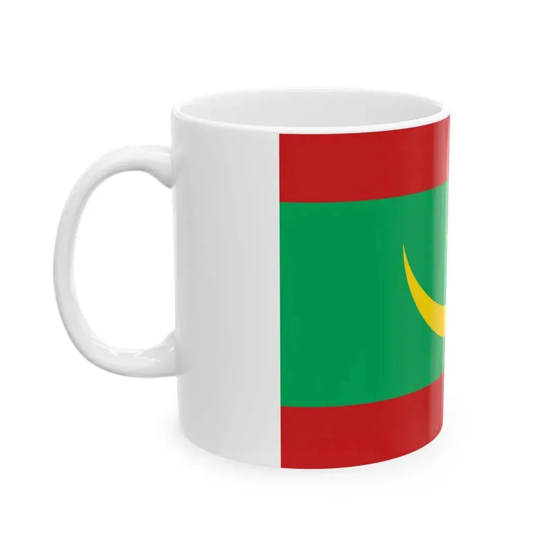 Flag of Mauritania (Mauritania) White Coffee Mug - Go Mug Yourself