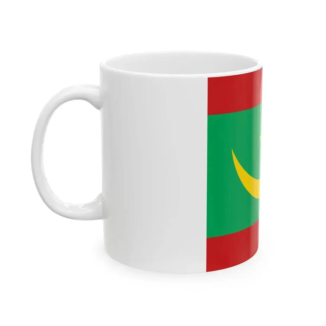 Flag of Mauritanian armed forces and security forces (Mauritania) White Coffee Mug - Go Mug Yourself