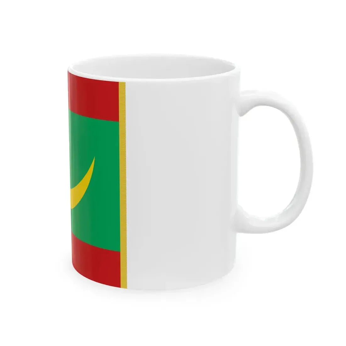 Flag of Mauritanian armed forces and security forces (Mauritania) White Coffee Mug - Go Mug Yourself