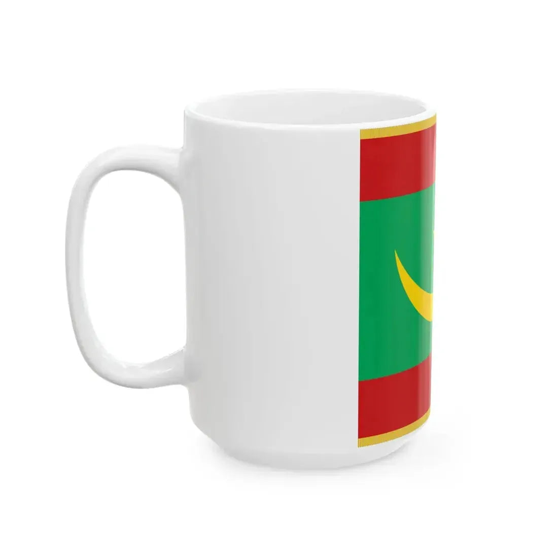 Flag of Mauritanian armed forces and security forces (Mauritania) White Coffee Mug - Go Mug Yourself
