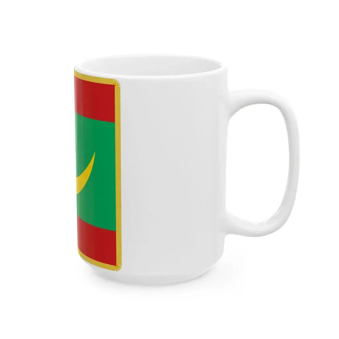 Flag of Mauritanian armed forces and security forces (Mauritania) White Coffee Mug - Go Mug Yourself