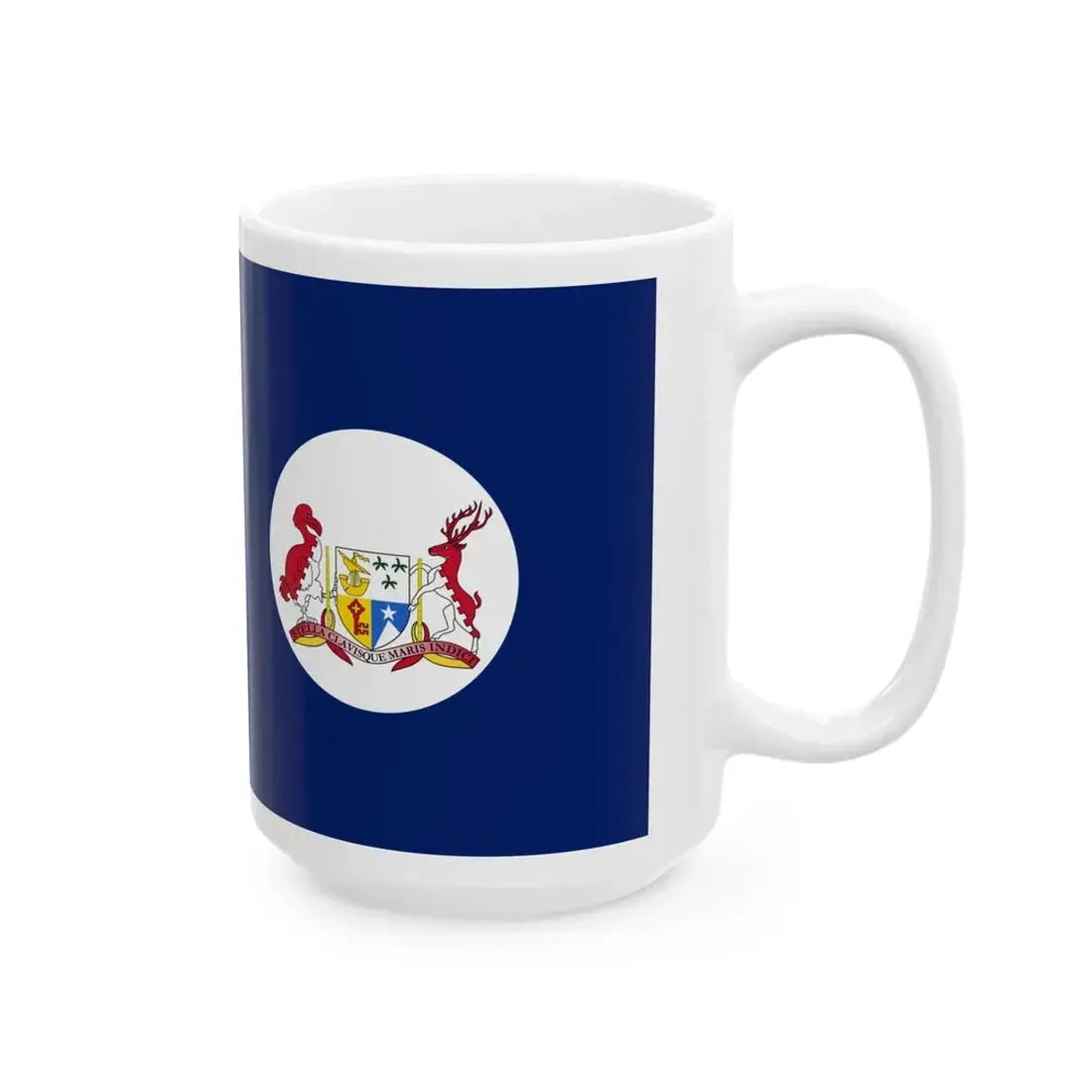 Flag of Mauritius 1906-1923 (Mauritius) White Coffee Mug - Go Mug Yourself