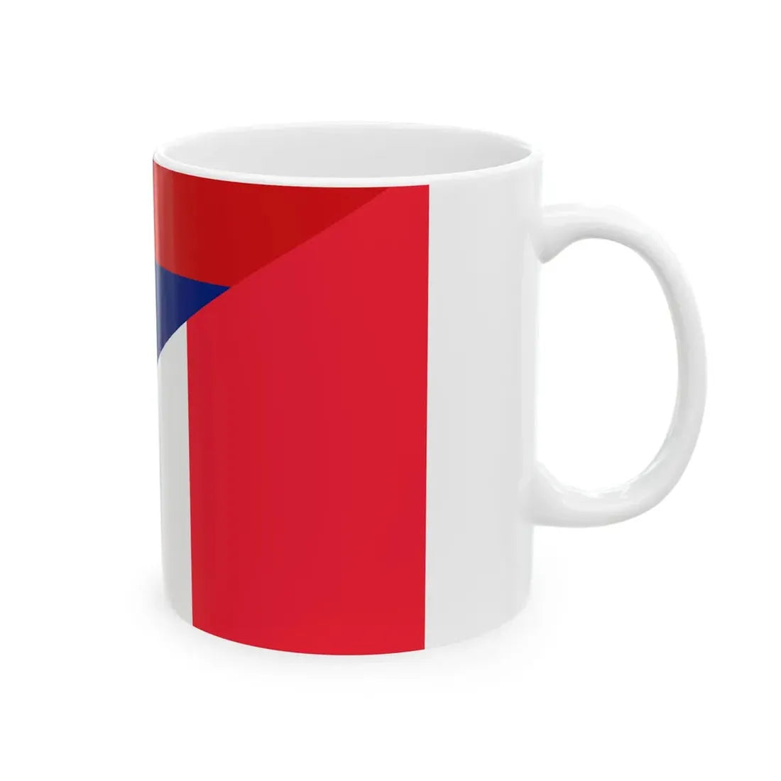Flag of Mauritius and France (France) White Coffee Mug - Go Mug Yourself