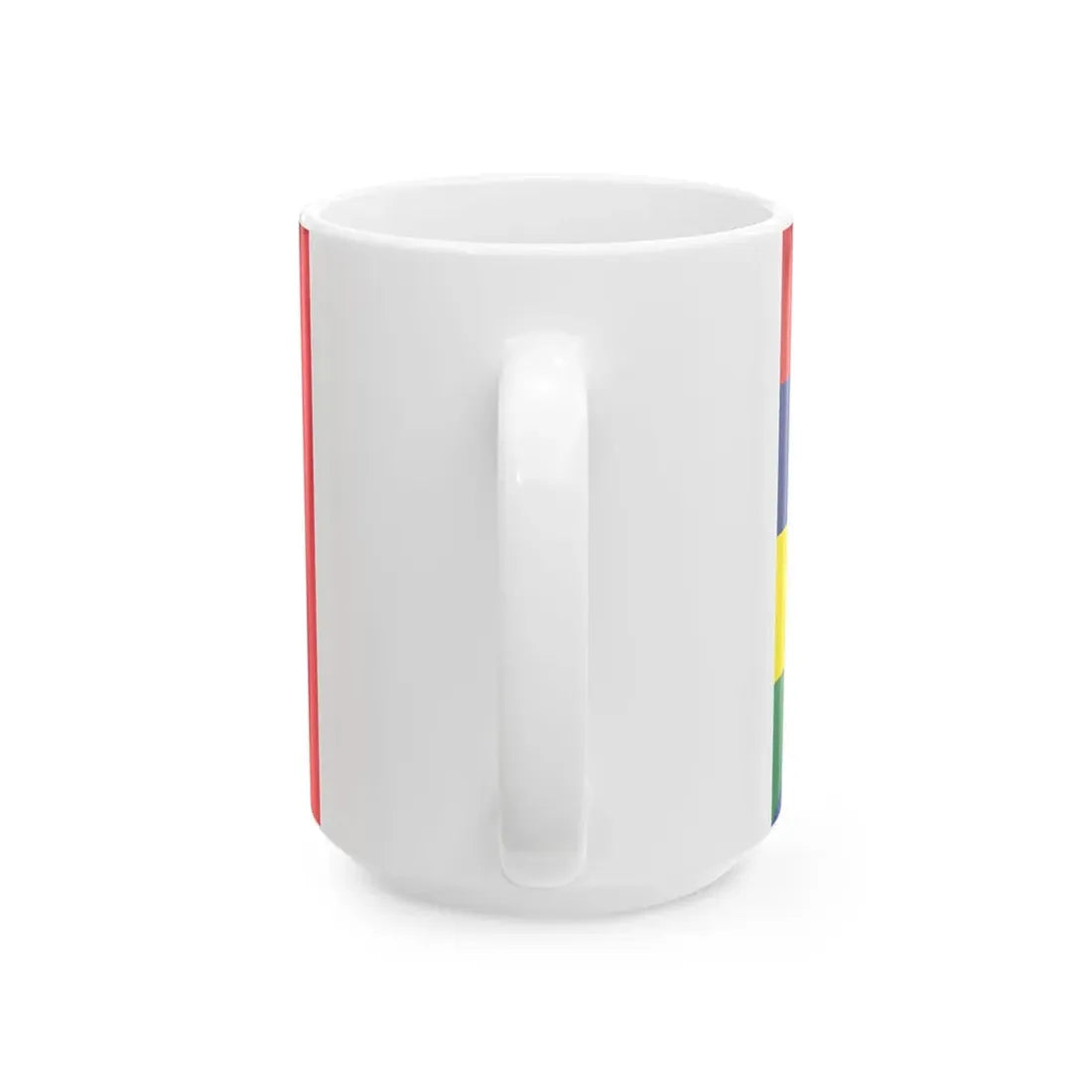 Flag of Mauritius and France (France) White Coffee Mug - Go Mug Yourself