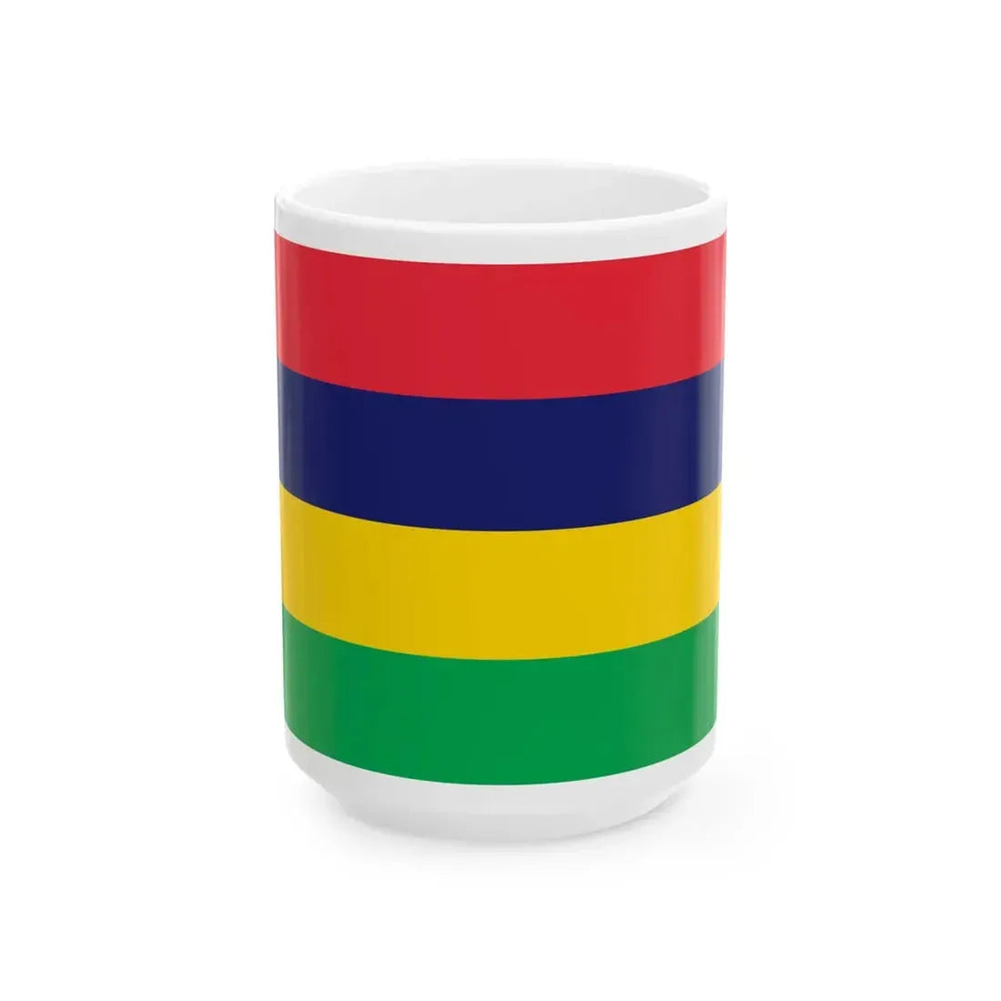 Flag of Mauritius (Mauritius) White Coffee Mug 15oz - Go Mug Yourself
