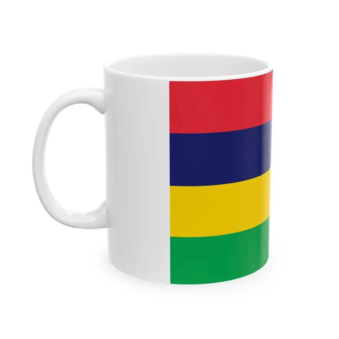Flag of Mauritius (Mauritius) White Coffee Mug - Go Mug Yourself