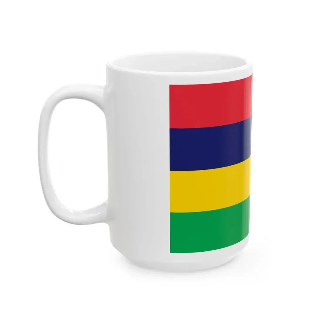 Flag of Mauritius (Mauritius) White Coffee Mug - Go Mug Yourself