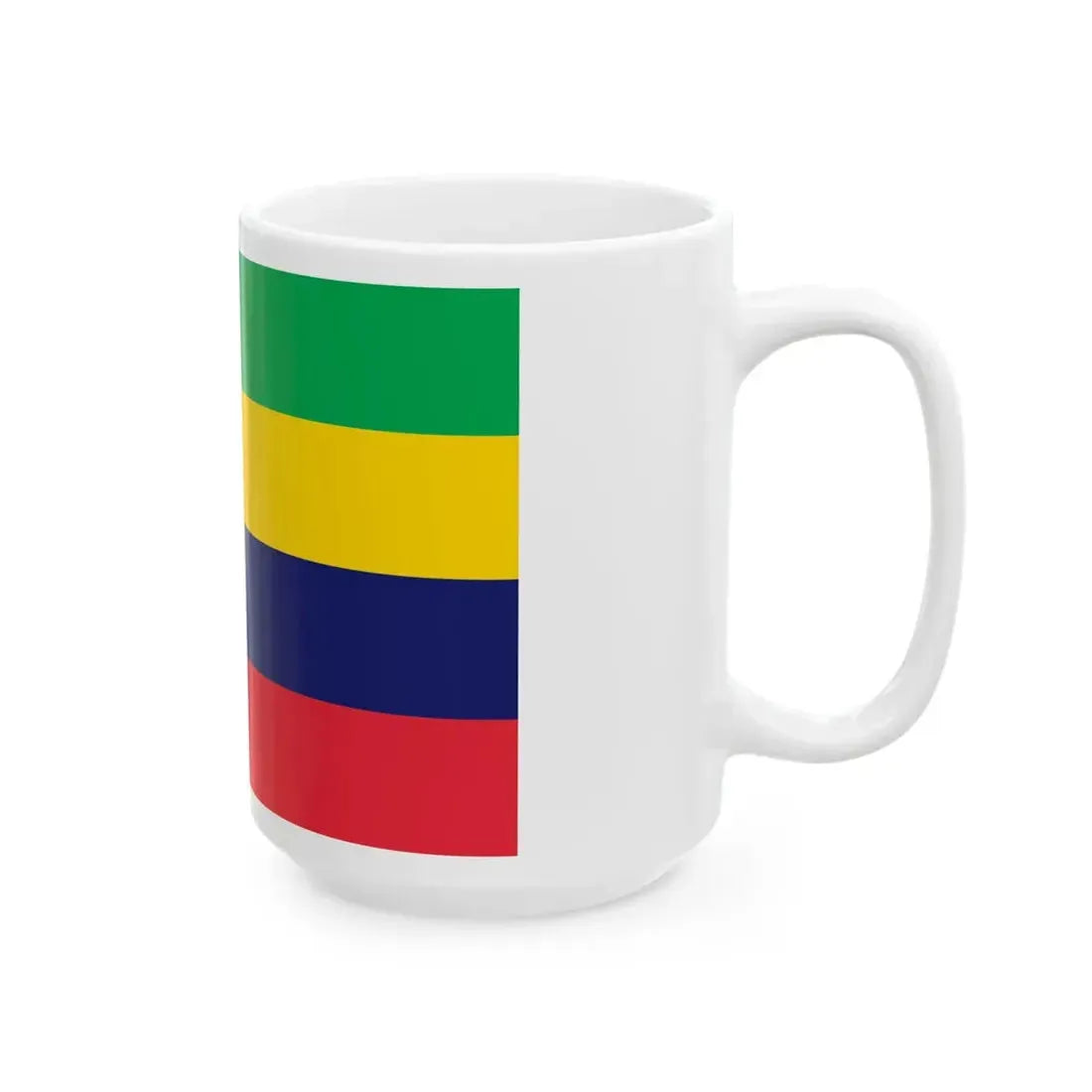 Flag of Mauritius upside down (Mauritius) White Coffee Mug - Go Mug Yourself