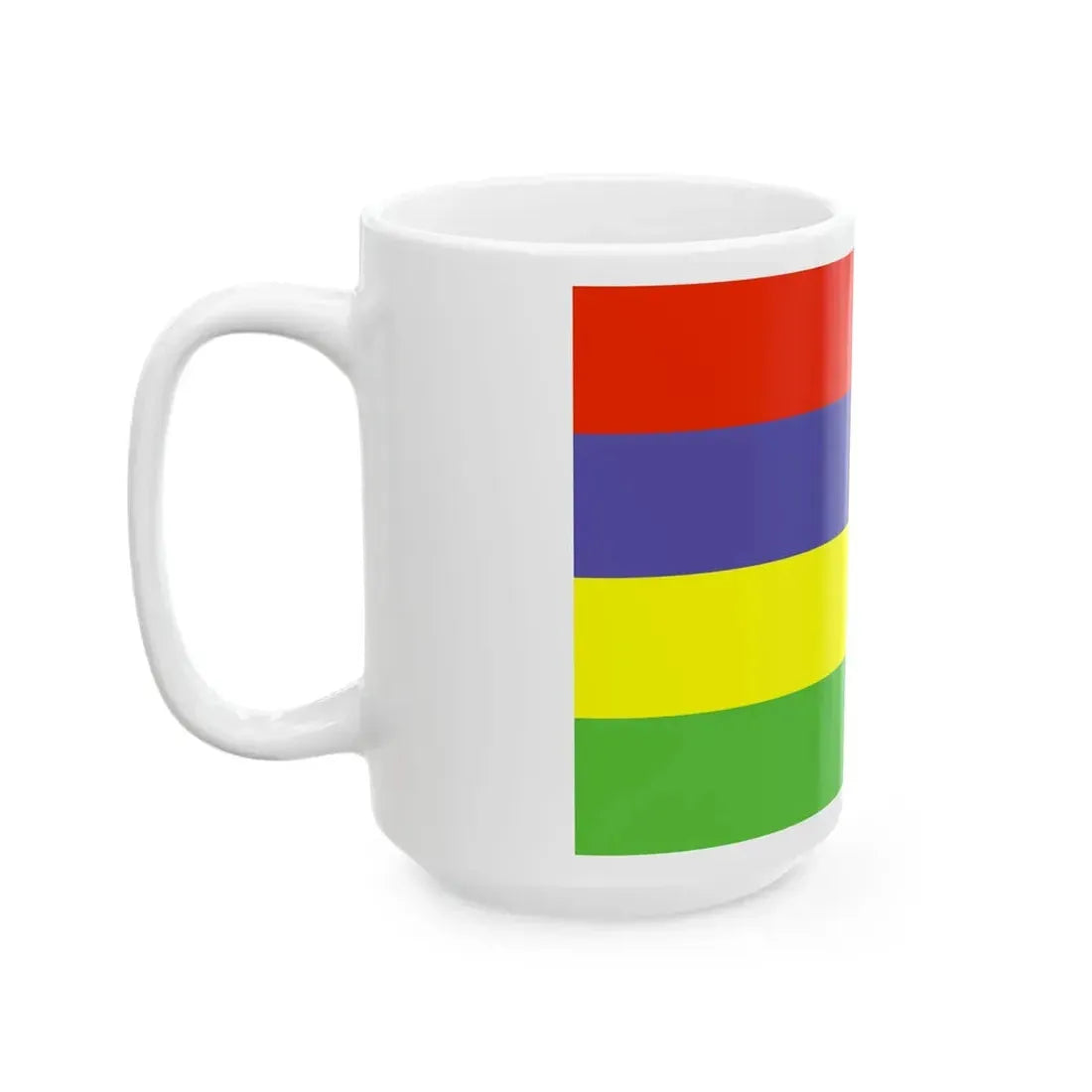 Flag of Mauritius WFB 2000 (Mauritius) White Coffee Mug - Go Mug Yourself