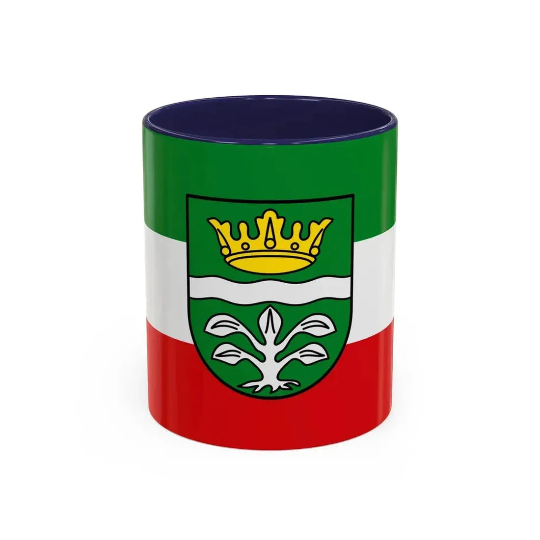 Flag of Mayen Koblenz Germany - Accent Coffee Mug 11oz Navy - Go Mug Yourself