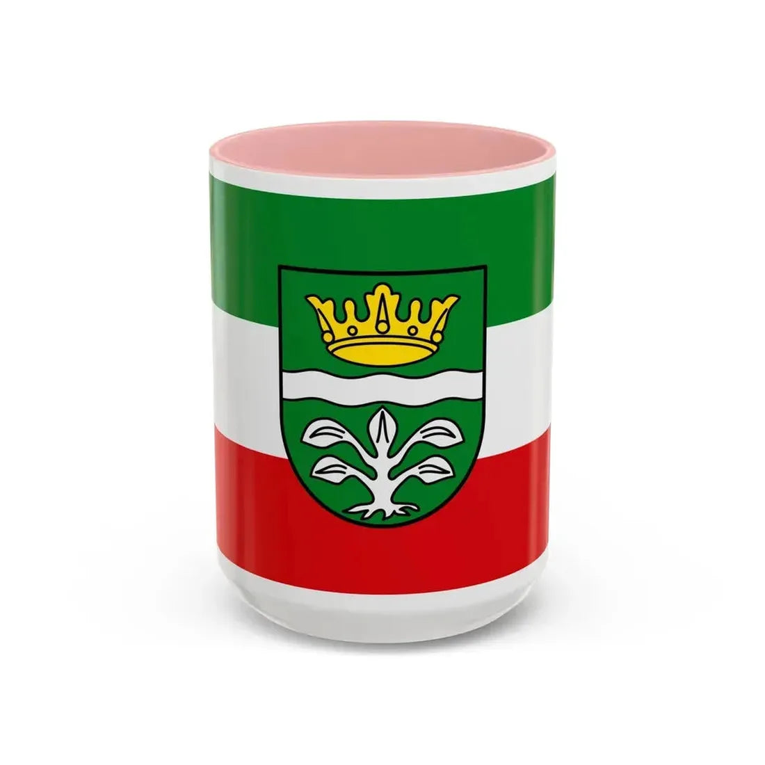 Flag of Mayen Koblenz Germany - Accent Coffee Mug 15oz Pink - Go Mug Yourself