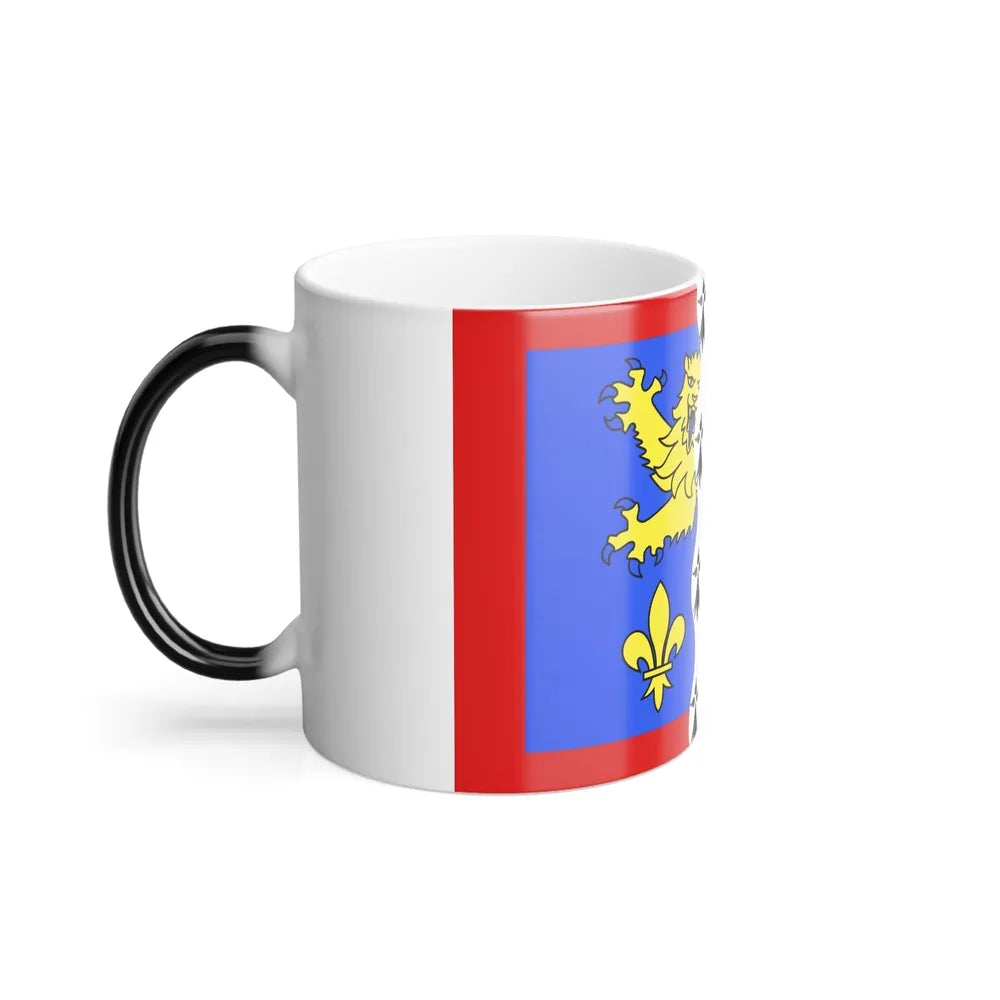 Flag of Mayenne France 2 - Color Changing Coffee Mug-Go Mug Yourself