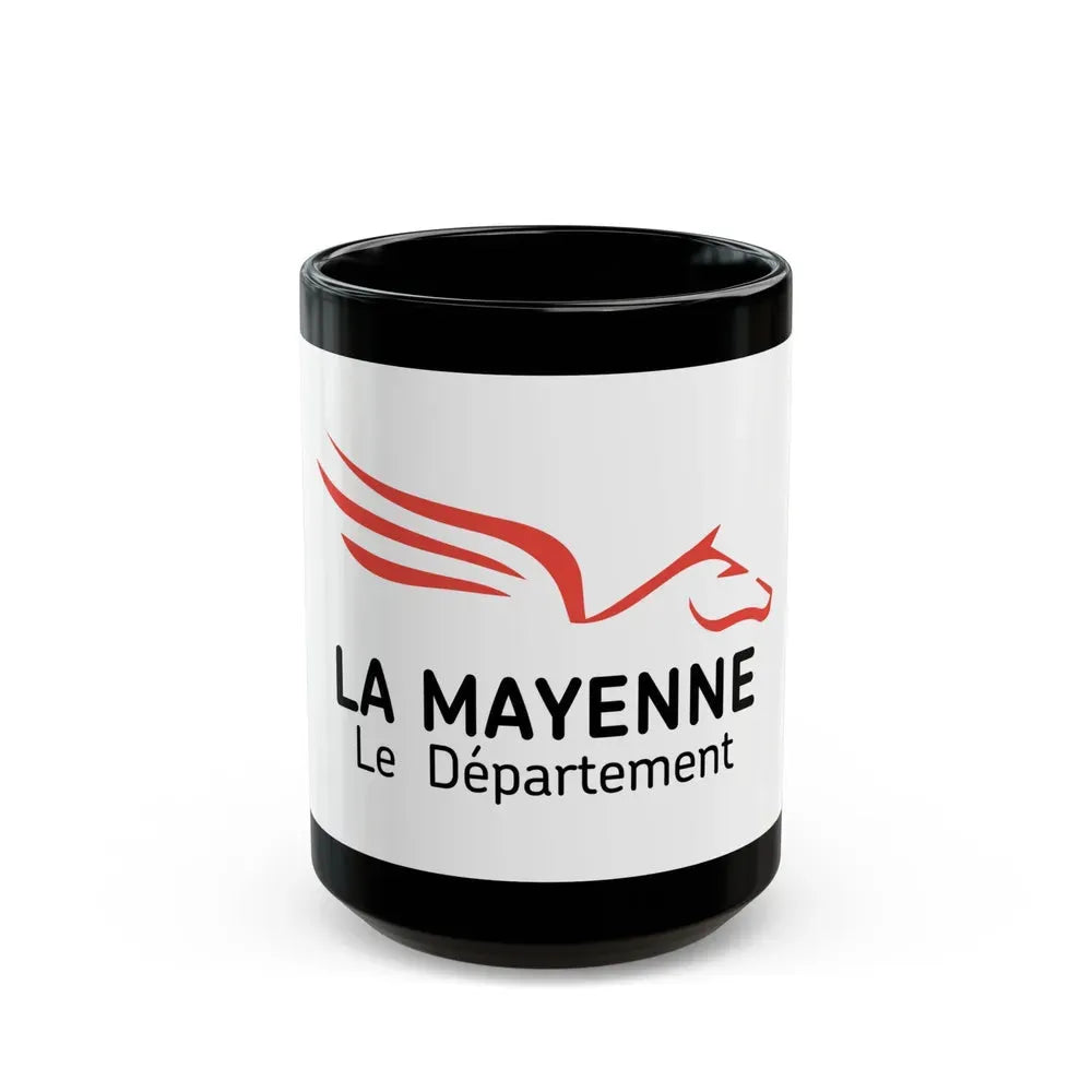 Flag of Mayenne France - Black Coffee Mug 15oz - Go Mug Yourself