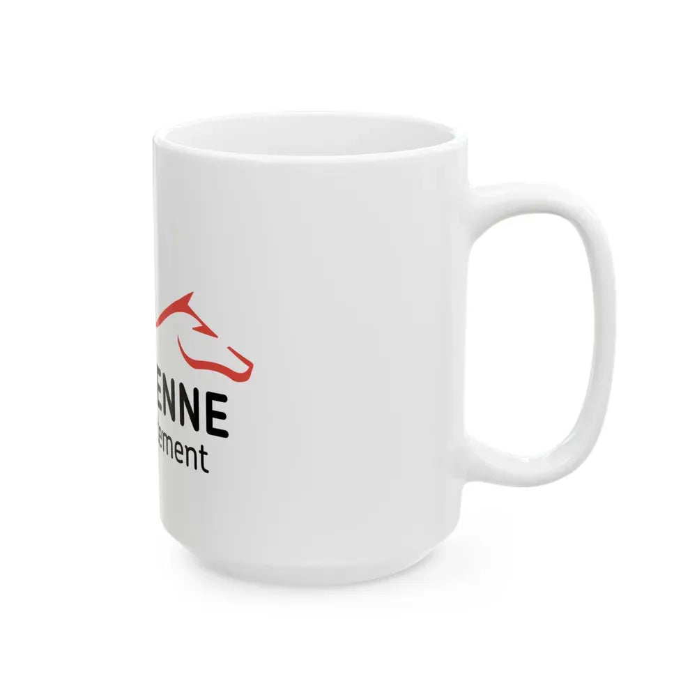 Flag of Mayenne France - White Coffee Mug - Go Mug Yourself
