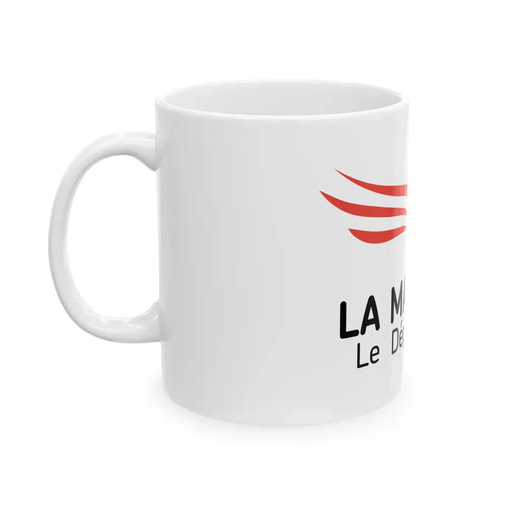 Flag of Mayenne France - White Coffee Mug - Go Mug Yourself