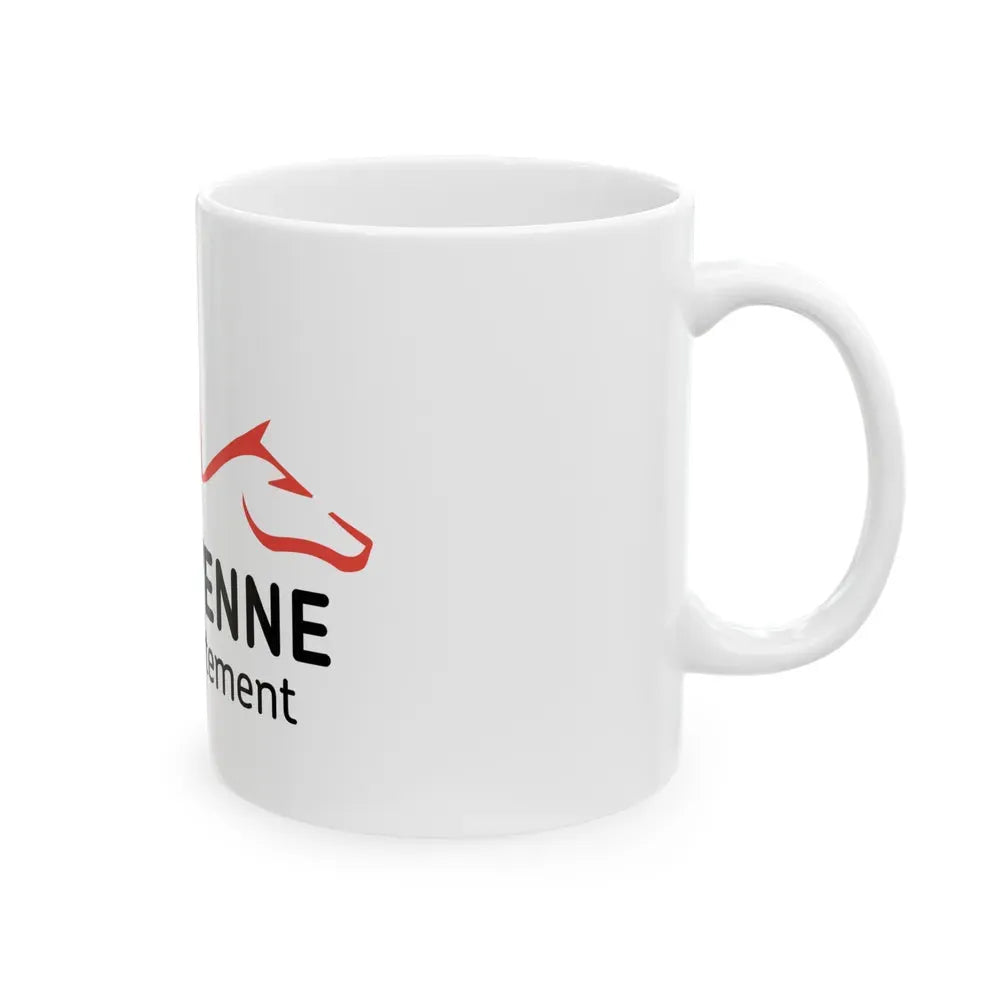 Flag of Mayenne France - White Coffee Mug - Go Mug Yourself