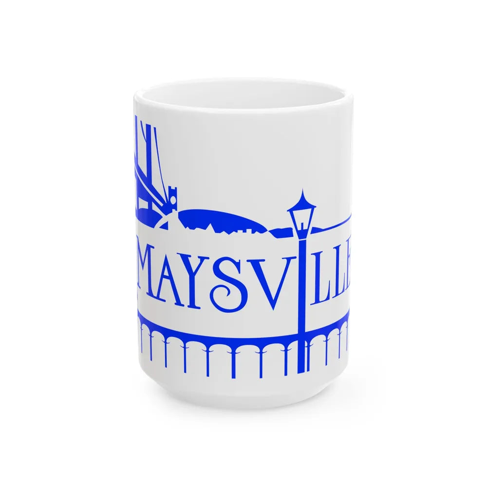 Flag of Maysville Kentucky (United States) White Coffee Mug 15oz - Go Mug Yourself