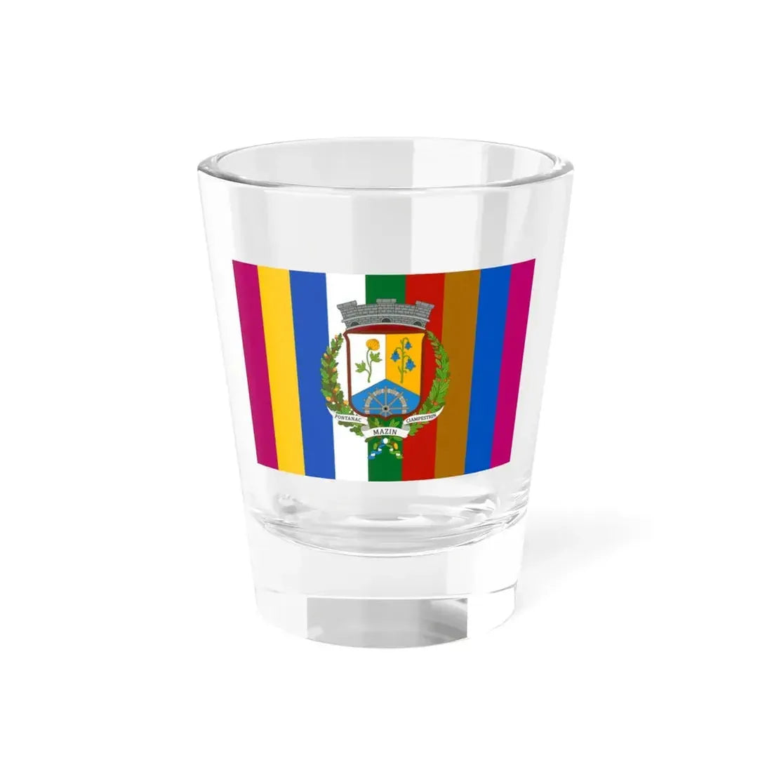 Flag of Mazzin (Italy) Shot Glass 1.5oz 1.5oz - Go Mug Yourself