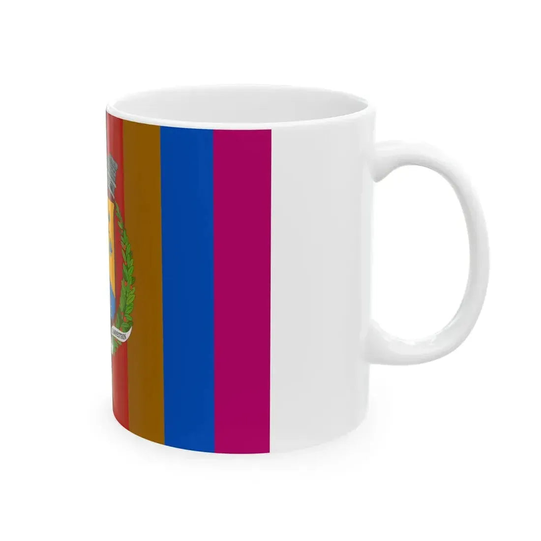 Flag of Mazzin (Italy) White Coffee Mug - Go Mug Yourself