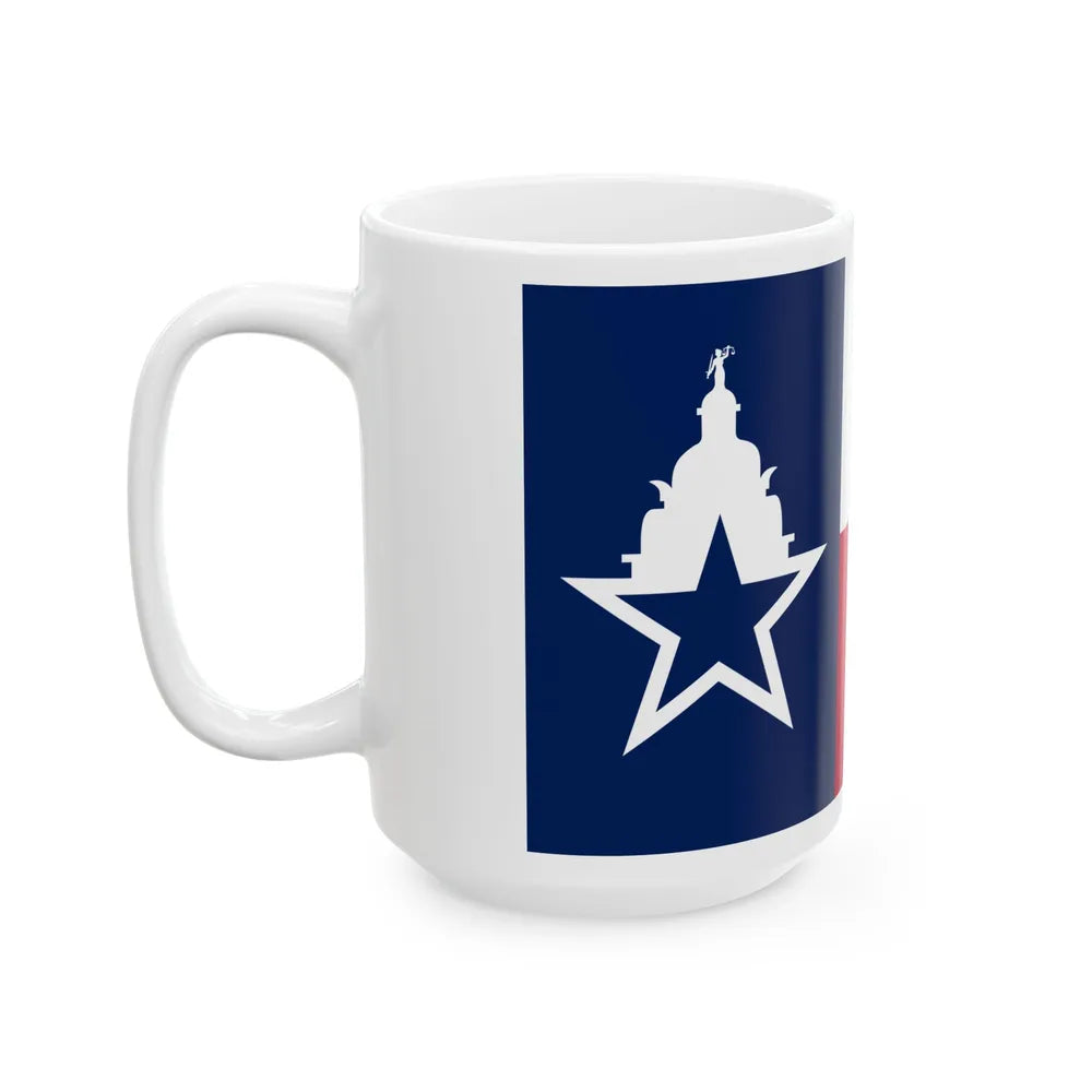 Flag of McLennan County Texas (United States) White Coffee Mug - Go Mug Yourself