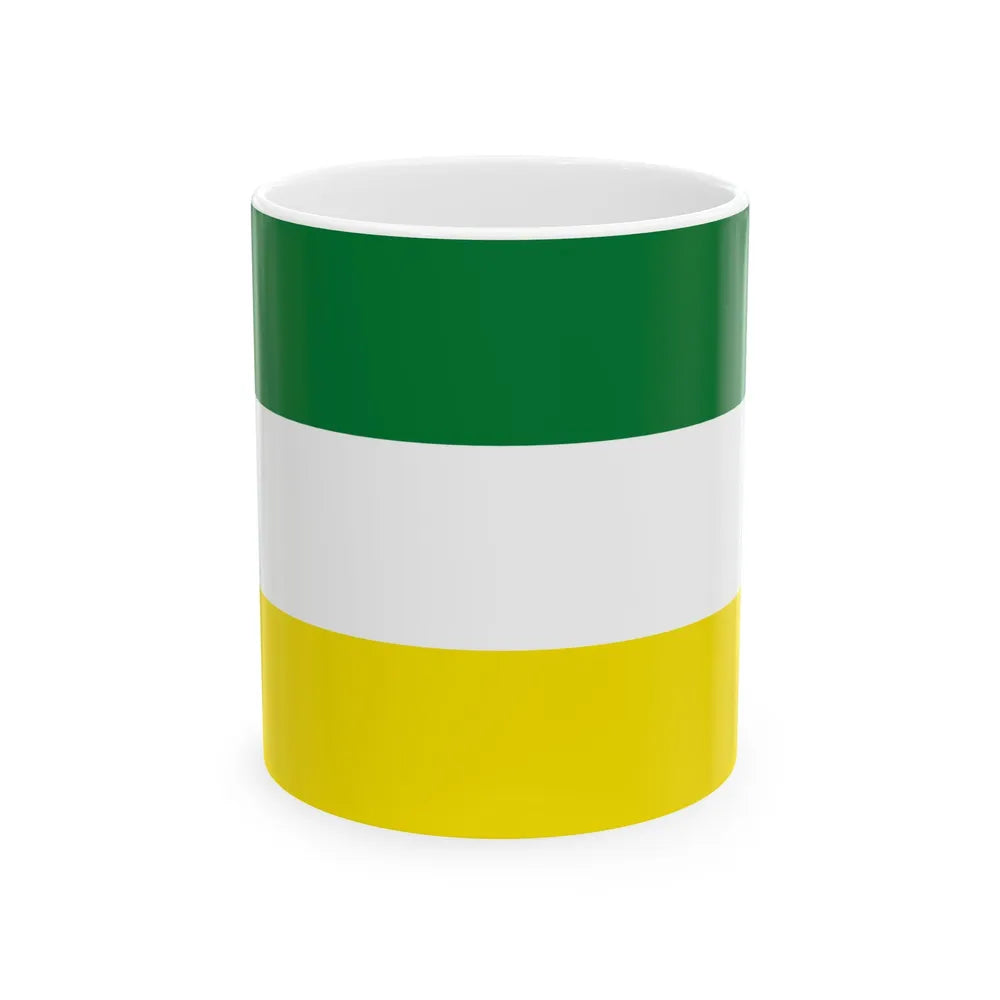 Flag of Mecapaca Bolivia (Bolivia) White Coffee Mug 11oz - Go Mug Yourself