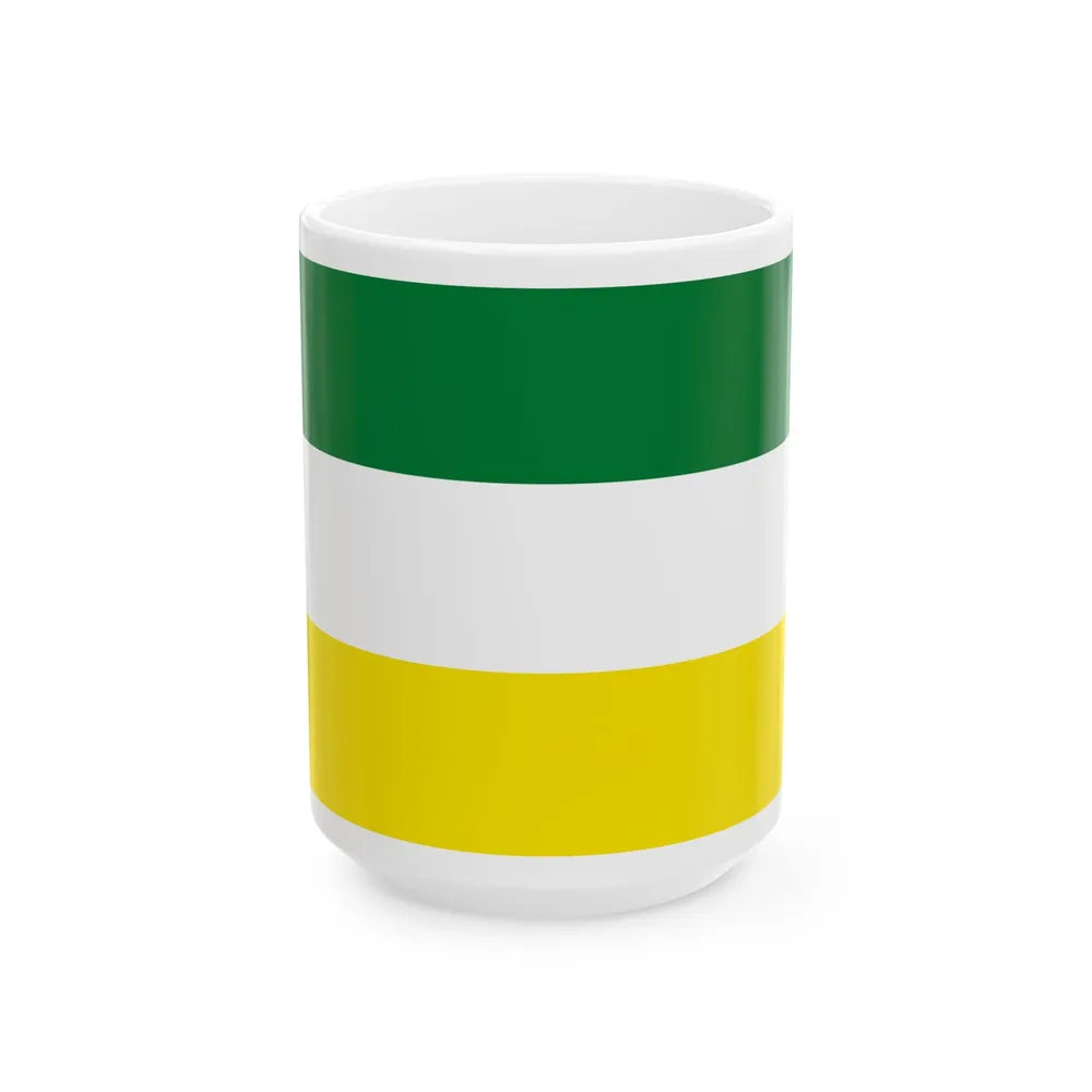Flag of Mecapaca Bolivia (Bolivia) White Coffee Mug 15oz - Go Mug Yourself