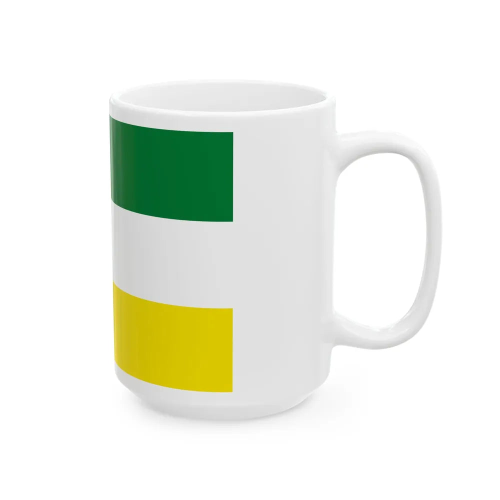 Flag of Mecapaca Bolivia (Bolivia) White Coffee Mug - Go Mug Yourself