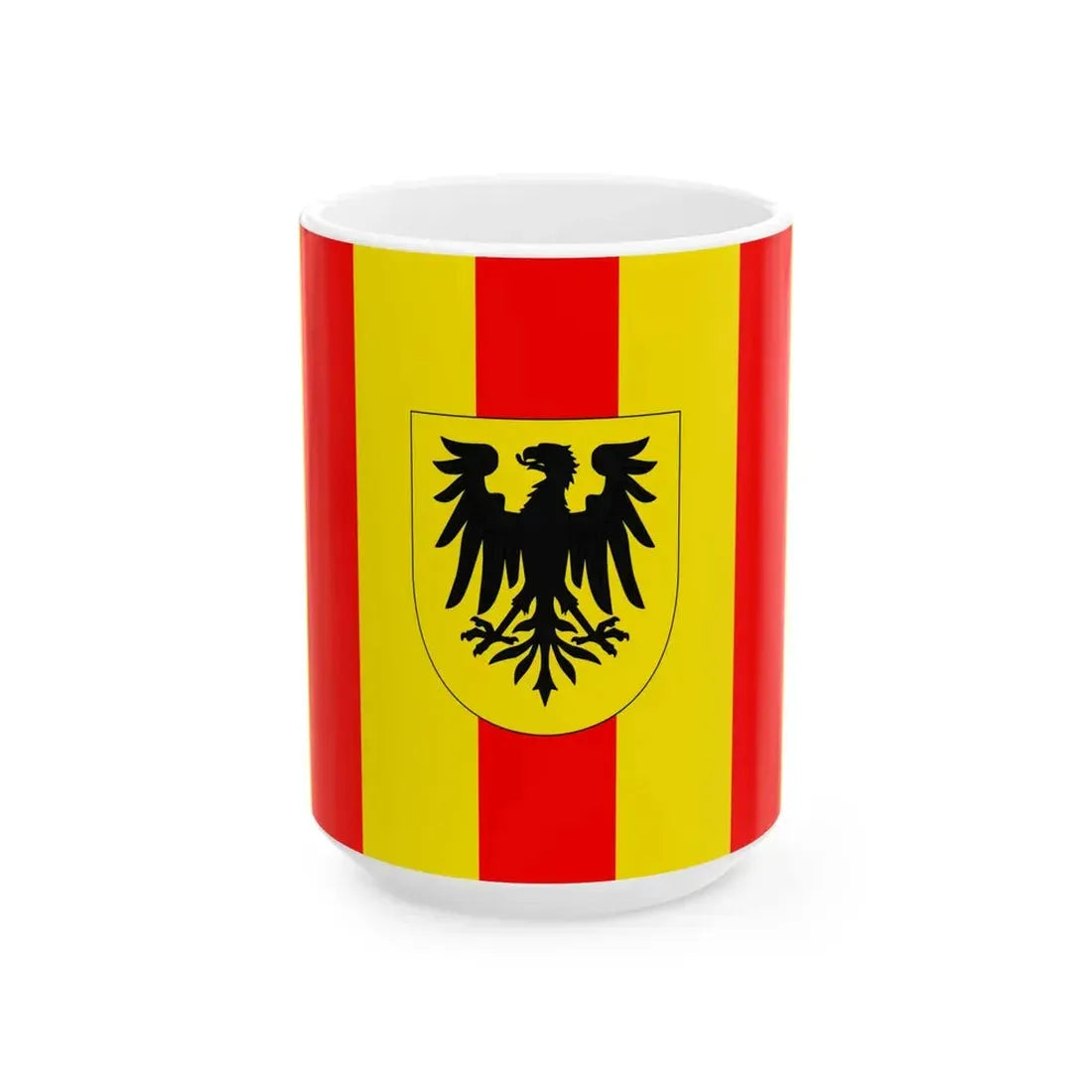 Flag of Mechlin (Belgium) White Coffee Mug 15oz - Go Mug Yourself