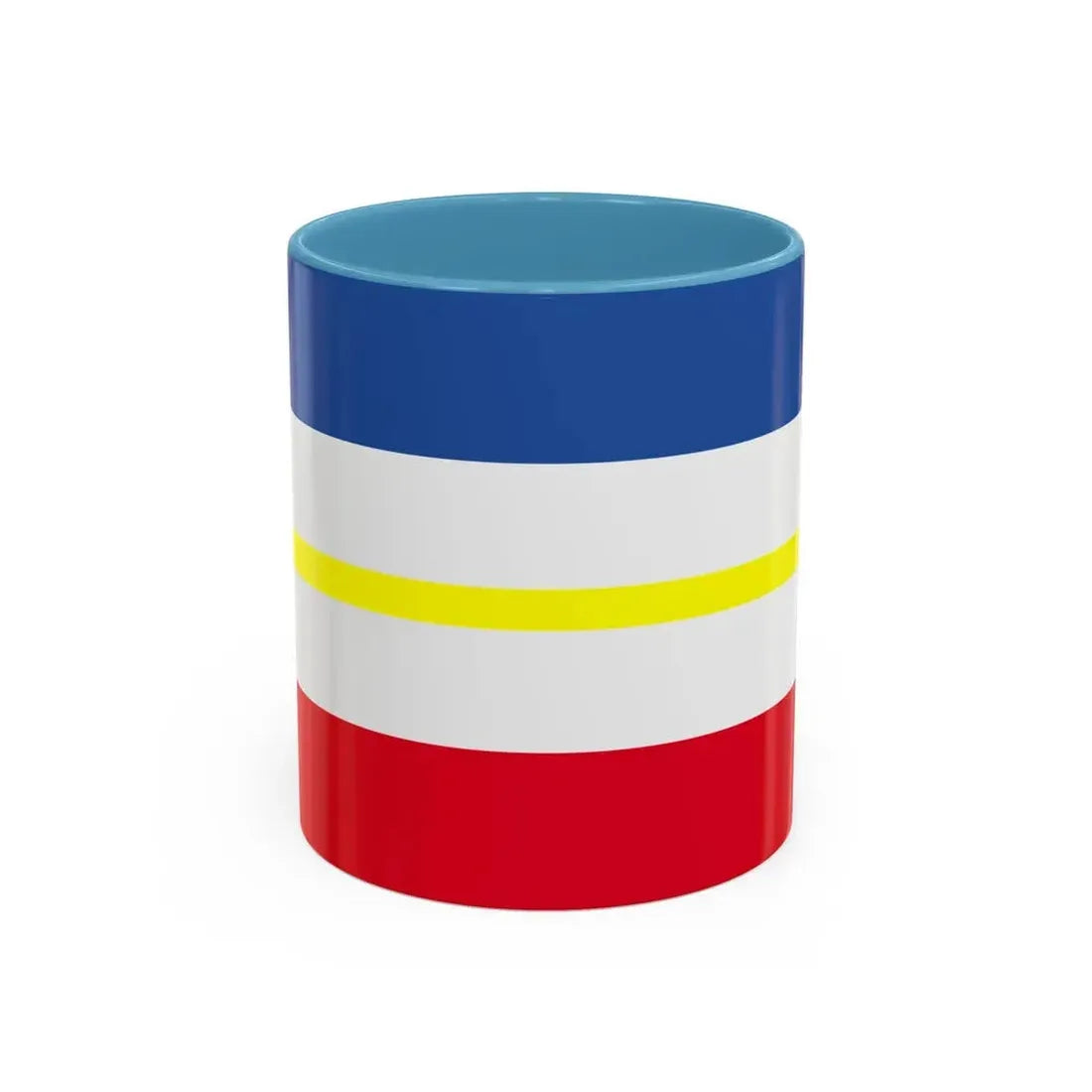 Flag of Mecklenburg Vorpommern Germany - Accent Coffee Mug 11oz Light Blue - Go Mug Yourself