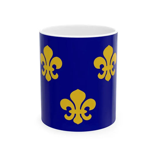 Flag of medieval France (France) White Coffee Mug 11oz - Go Mug Yourself