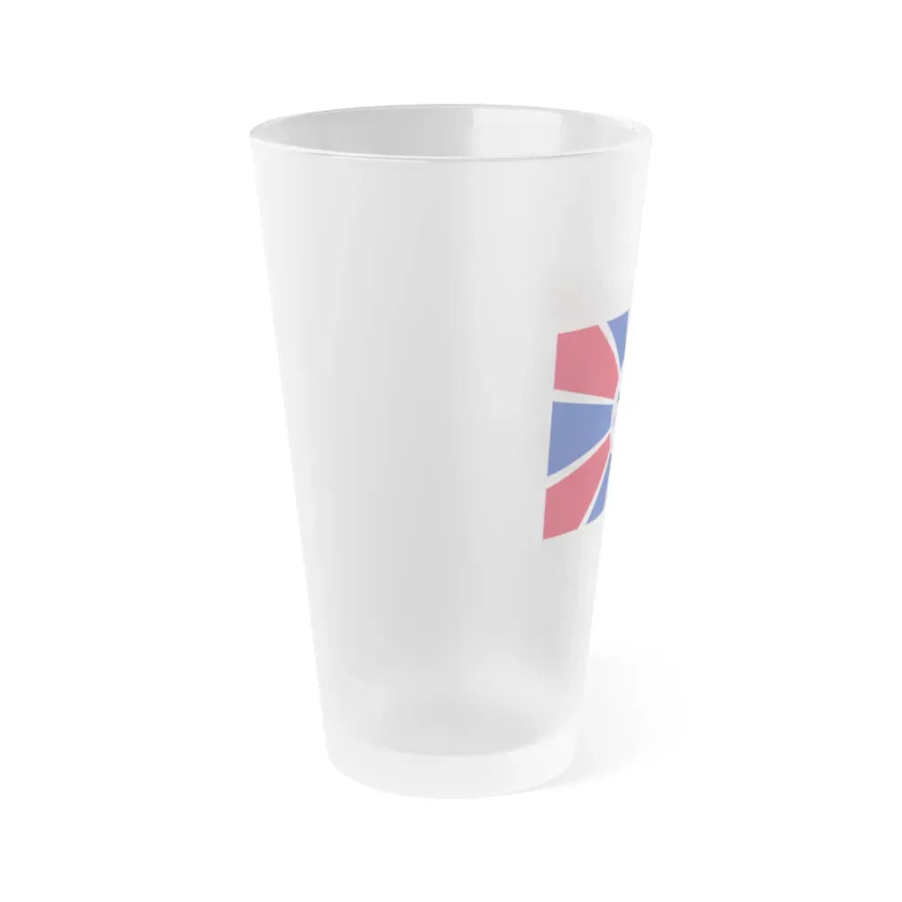 Flag of Melekeok Palau - Frosted Pint Glass 16oz - Go Mug Yourself
