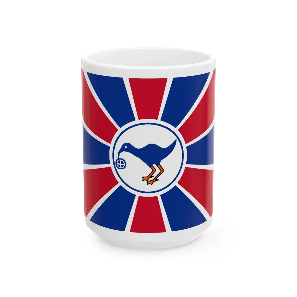 Flag of Melekeok Palau - White Coffee Mug 15oz - Go Mug Yourself