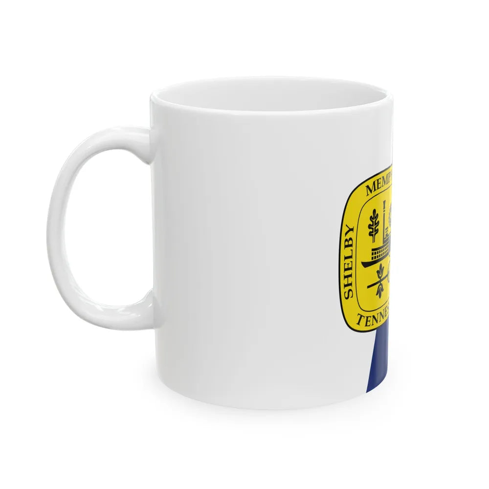 Flag of Memphis Tennessee (United States) White Coffee Mug - Go Mug Yourself