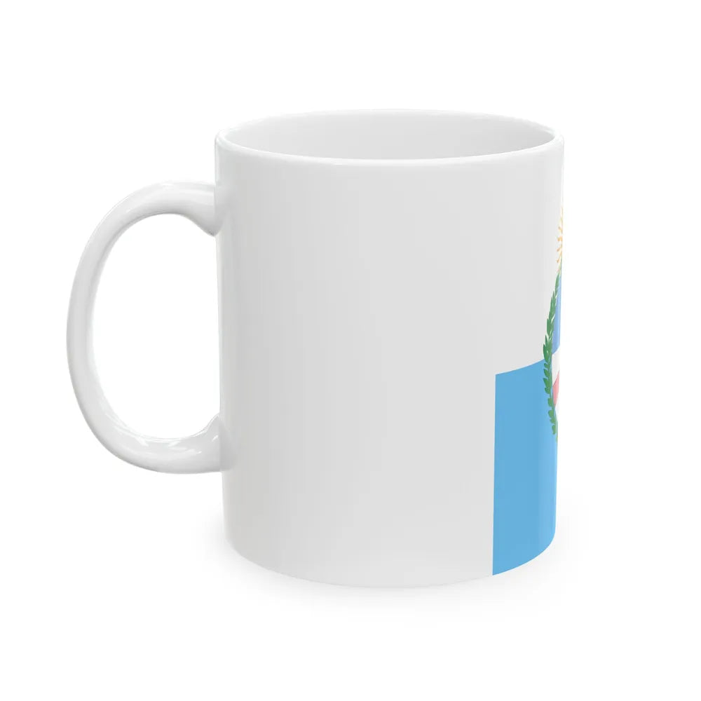 Flag of Mendoza Province Provinces of Argentina (Argentina) White Coffee Mug - Go Mug Yourself