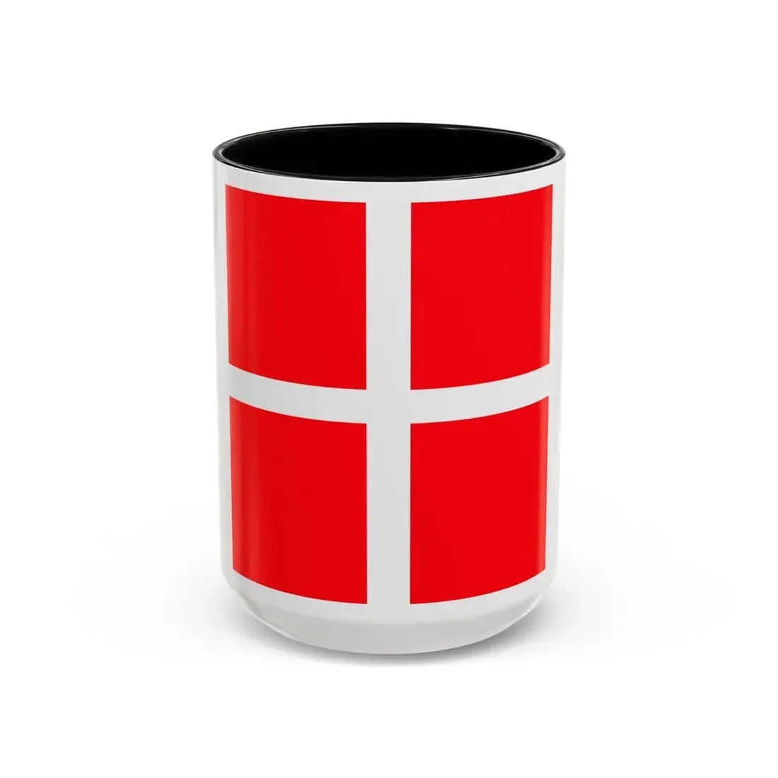 Flag of Mendrisio Switzerland - Accent Coffee Mug 15oz Black - Go Mug Yourself