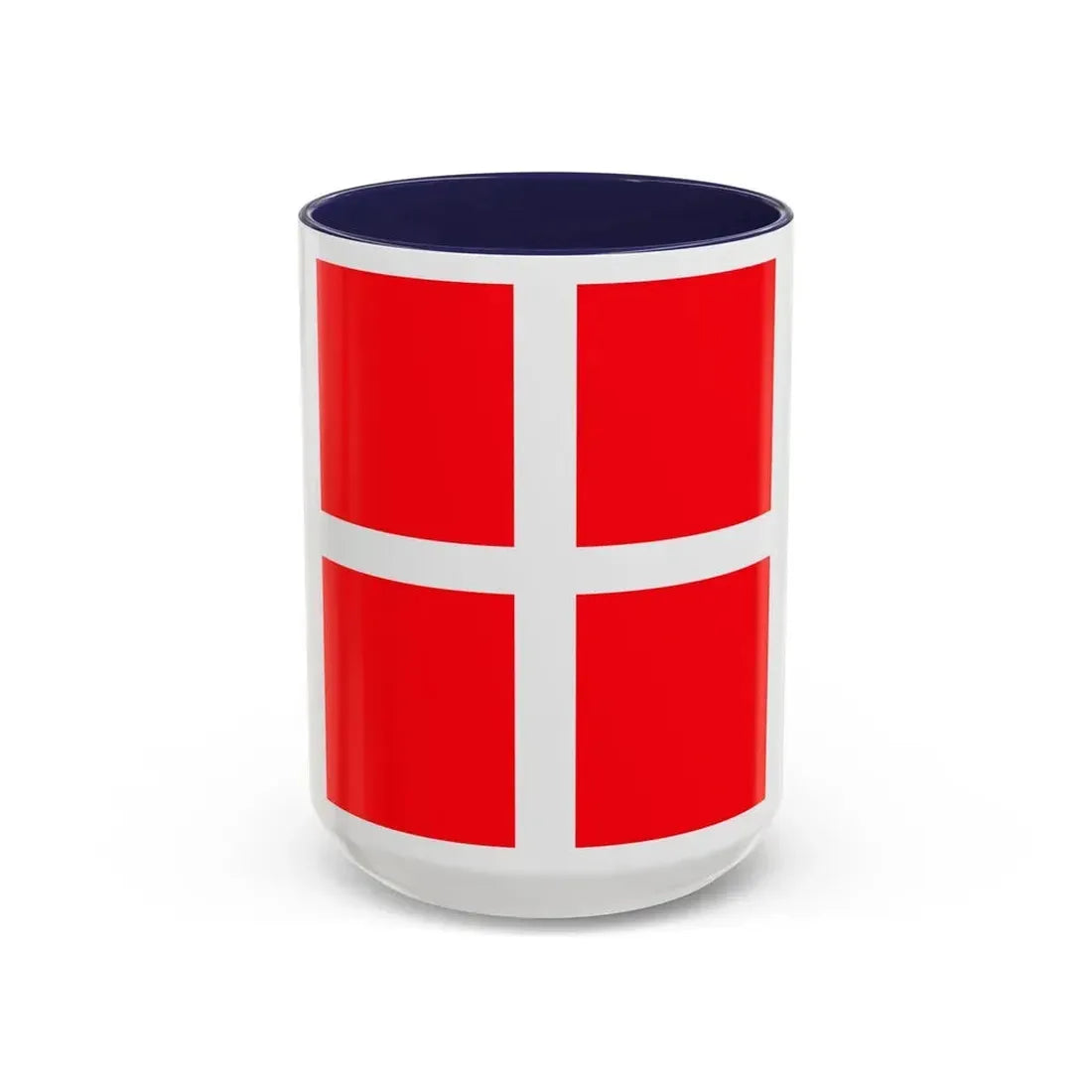 Flag of Mendrisio Switzerland - Accent Coffee Mug 15oz Navy - Go Mug Yourself