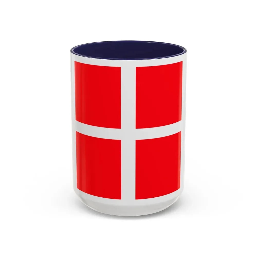 Flag of Mendrisio Switzerland - Accent Coffee Mug 15oz Navy - Go Mug Yourself