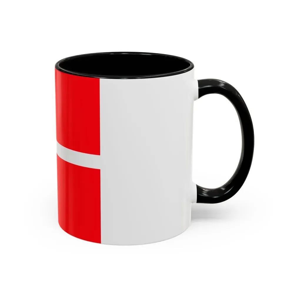 Flag of Mendrisio Switzerland - Accent Coffee Mug - Go Mug Yourself