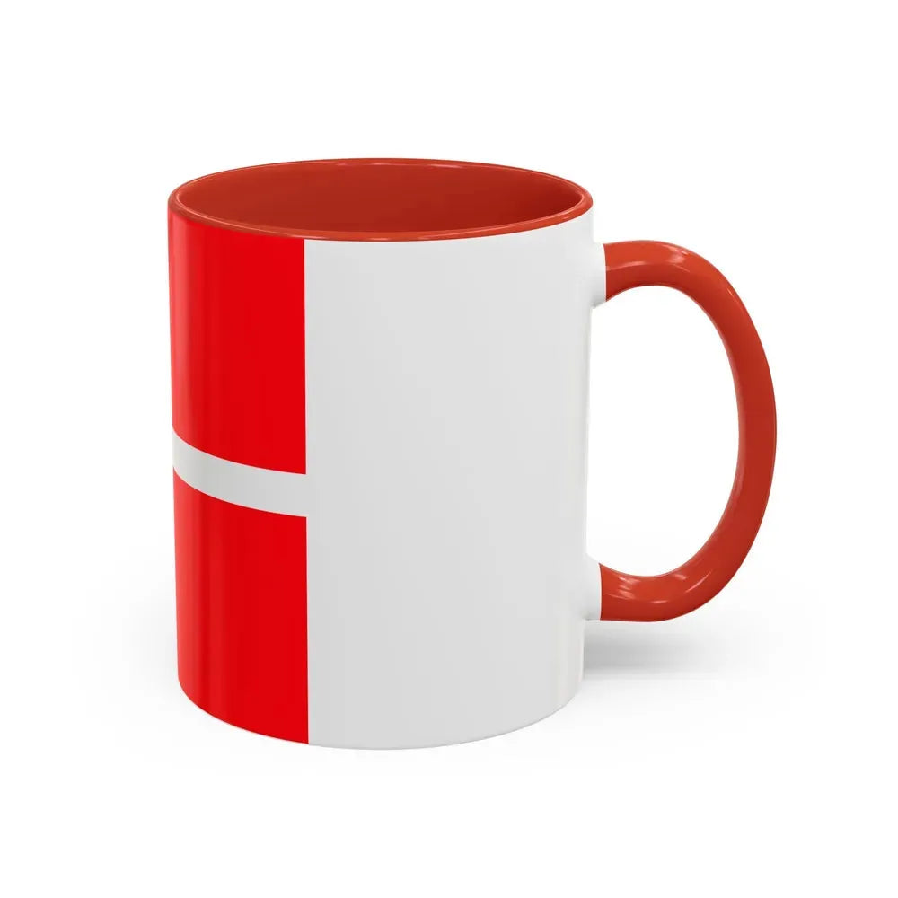 Flag of Mendrisio Switzerland - Accent Coffee Mug - Go Mug Yourself