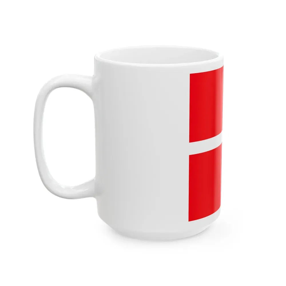 Flag of Mendrisio Switzerland - White Coffee Mug - Go Mug Yourself