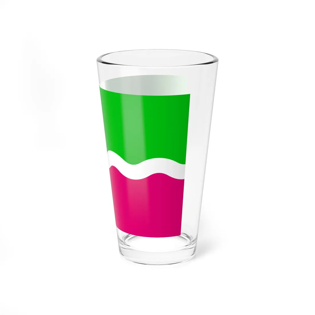 Flag of Menskyi Raion (Ukraine) Pint Glass 16oz - Go Mug Yourself