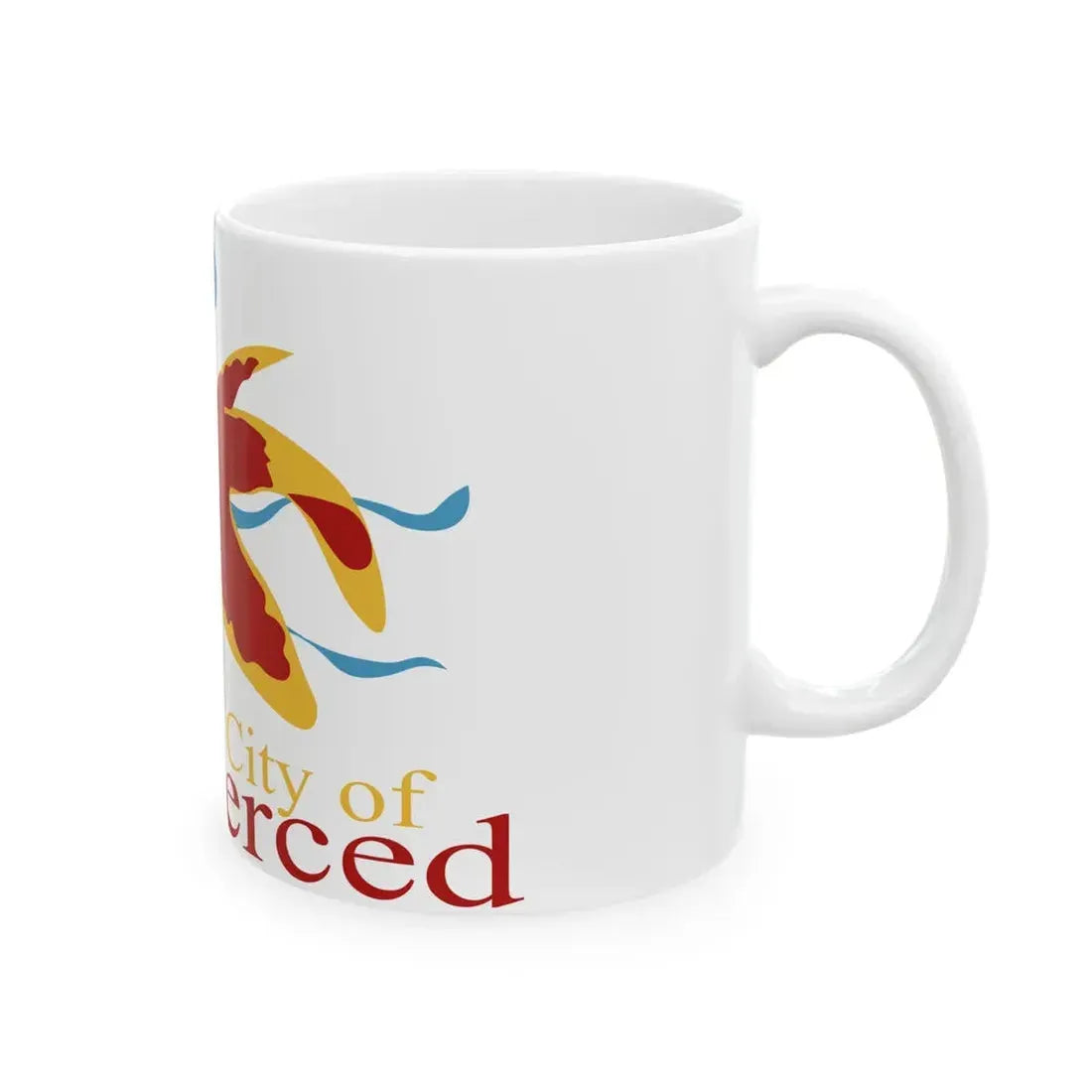 Flag of Merced California (United States) White Coffee Mug - Go Mug Yourself