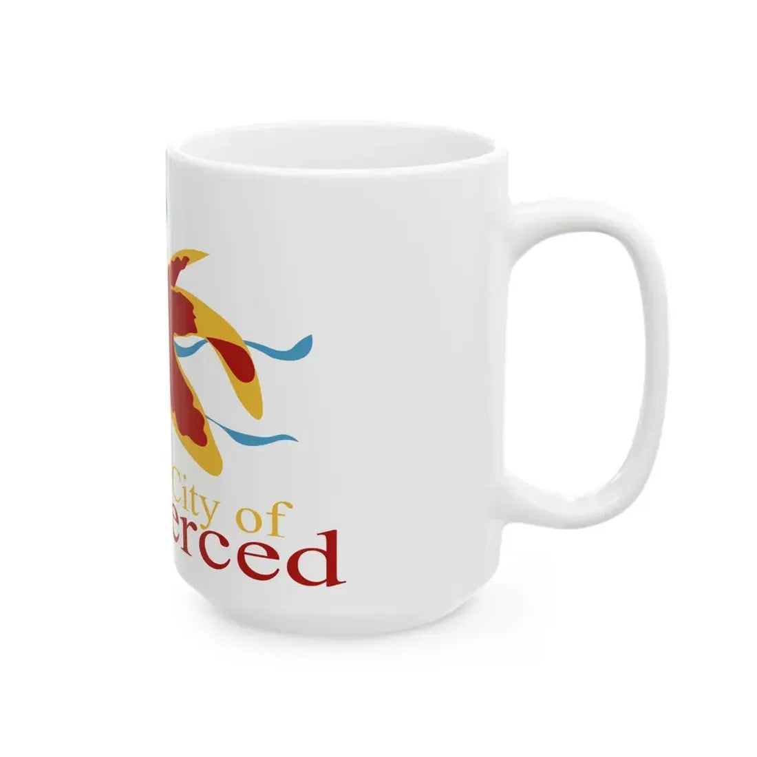 Flag of Merced California (United States) White Coffee Mug - Go Mug Yourself