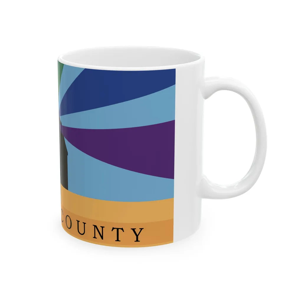 Flag of Mercer County Ohio (United States) White Coffee Mug - Go Mug Yourself