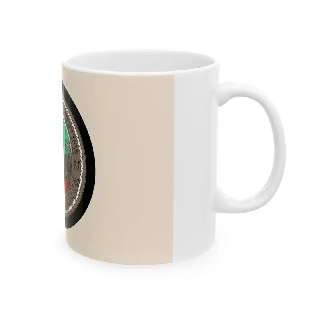 Flag of Mercer County West Virginia (United States) White Coffee Mug - Go Mug Yourself