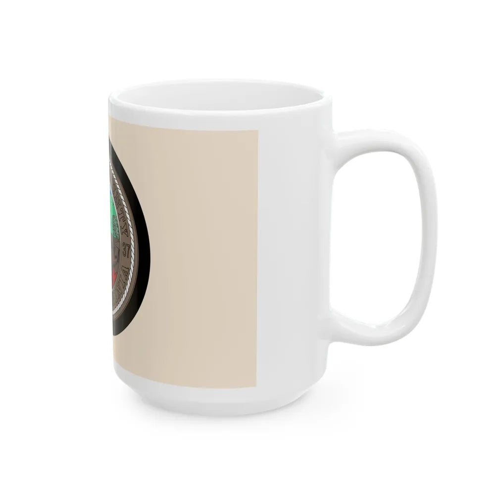 Flag of Mercer County West Virginia (United States) White Coffee Mug - Go Mug Yourself