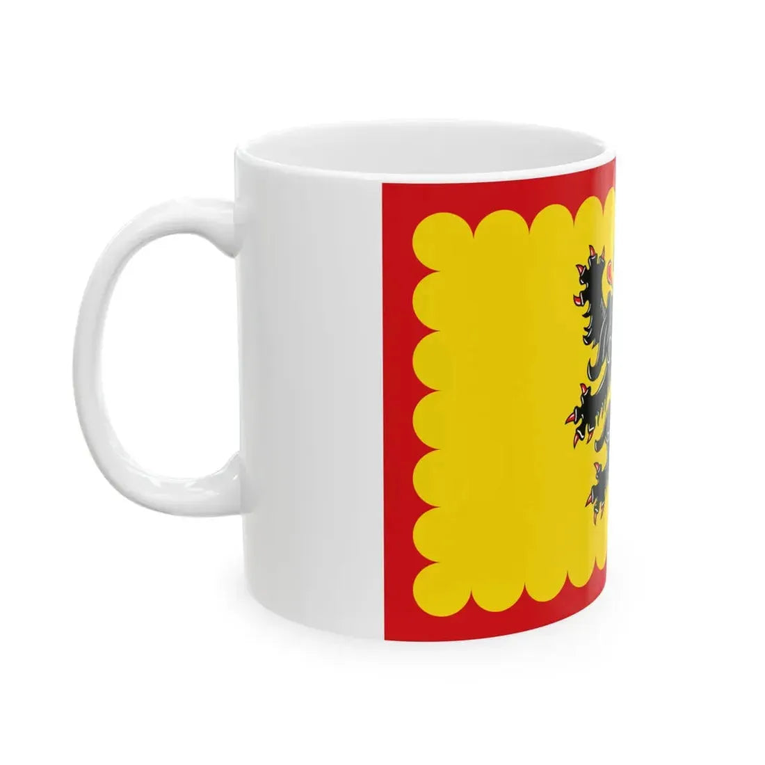 Flag of Merelbeke (Belgium) White Coffee Mug - Go Mug Yourself
