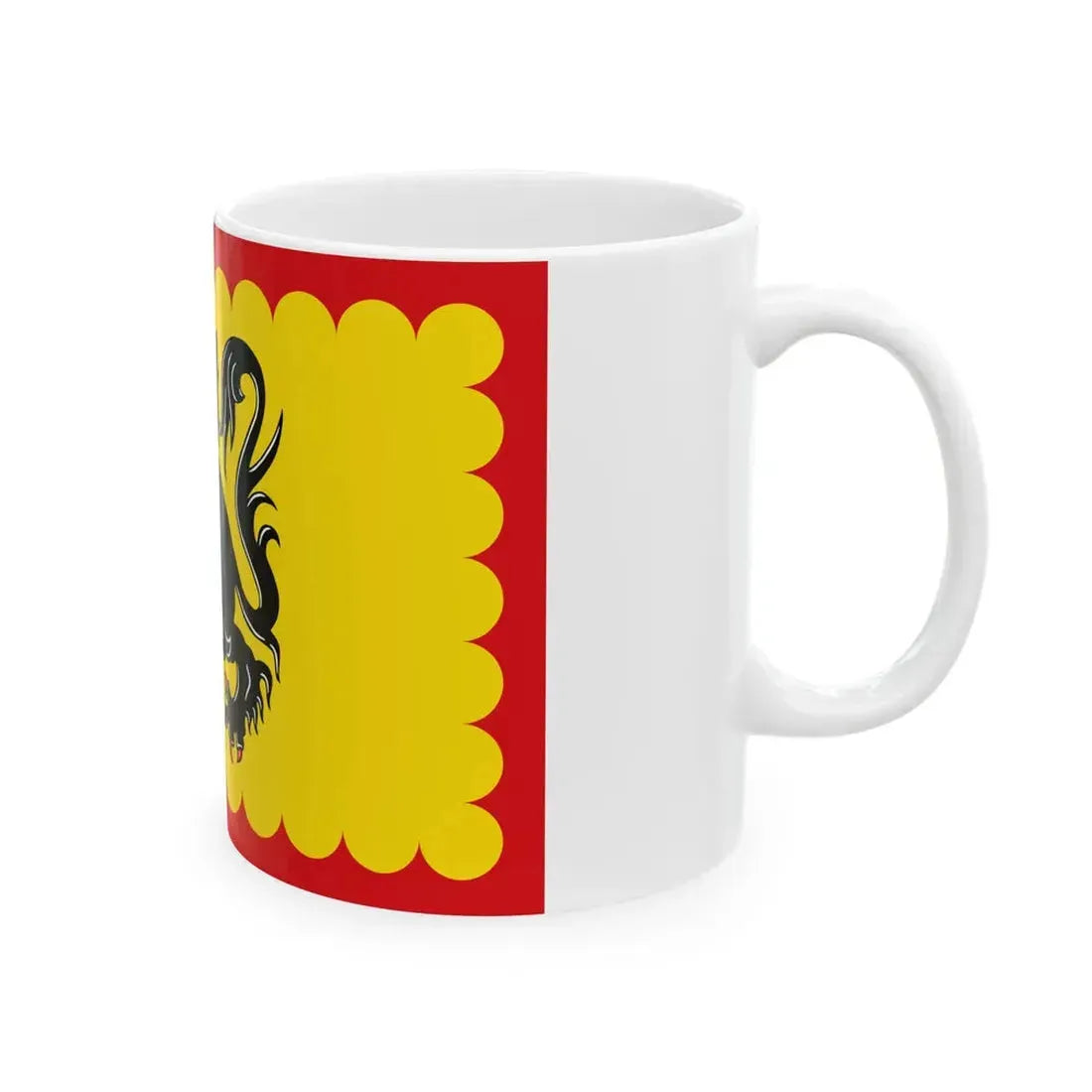 Flag of Merelbeke (Belgium) White Coffee Mug - Go Mug Yourself